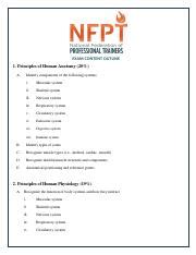 nfpt exam contents